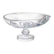 Centro de Mesa 32cm Diametro Por 16,6cm Altura Com pe Triangle Cristal Ecologico